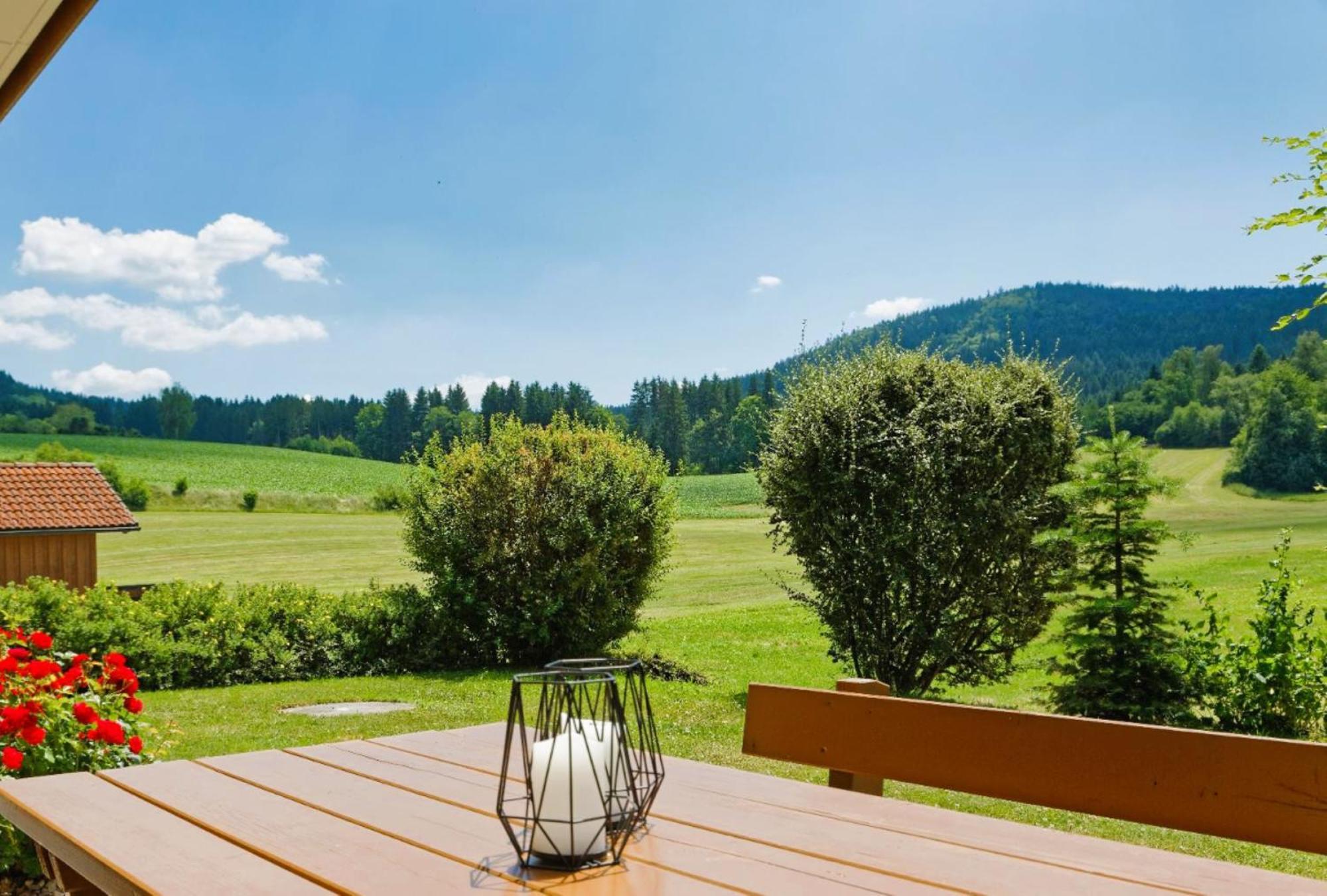 Ferienwohnungen Holzferienhaeuser Leithenwald Zwiesel Exterior foto